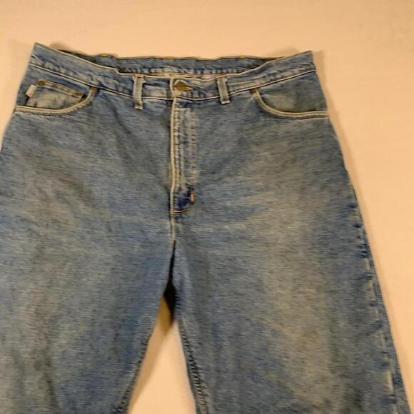 VTG 90s Carhartt‎ Jeans Mens Size 38" Waist Relaxed Fit Blue Denim Flannel Lined - Picture 8 of 16